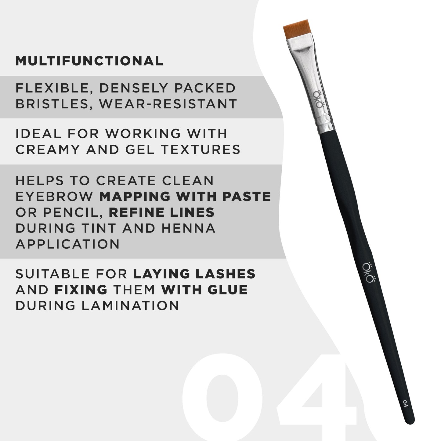 Flacher Pinsel OKO 04