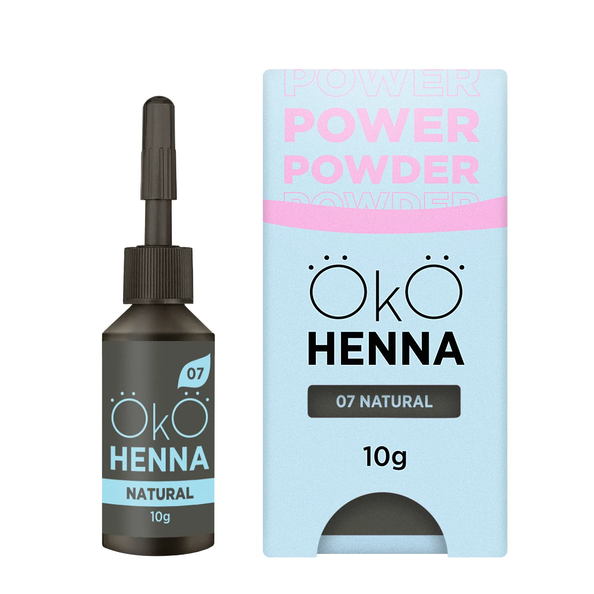 Poudre puissante OKO, henné 07 naturel, 5 g-10 g