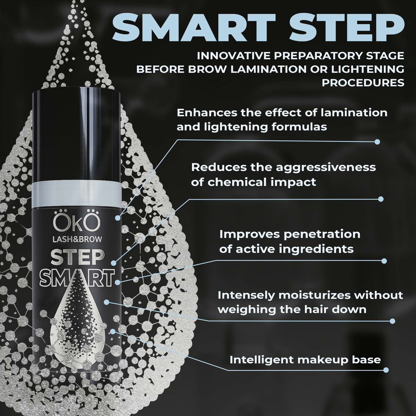 Aktivator OKO Lash&Brow für die Laminierung und Aufhellung SMART STEP, 10 ml