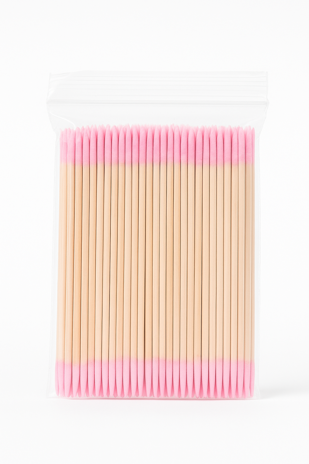 100 Stück Wattestäbchen Ohrenstäbchen Einweg ROSA