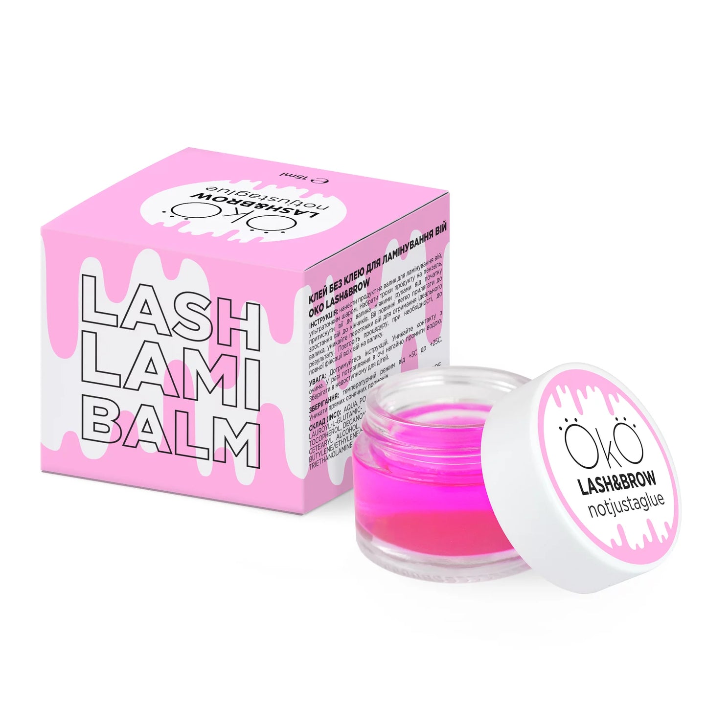 Kleber ohne Kleber OKO Lash Lami Balm 15 ml
