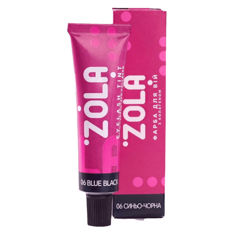 ZOLA Augenbrauenfarbe mit Kollagen 06 Blau/Schwarz 15 ml