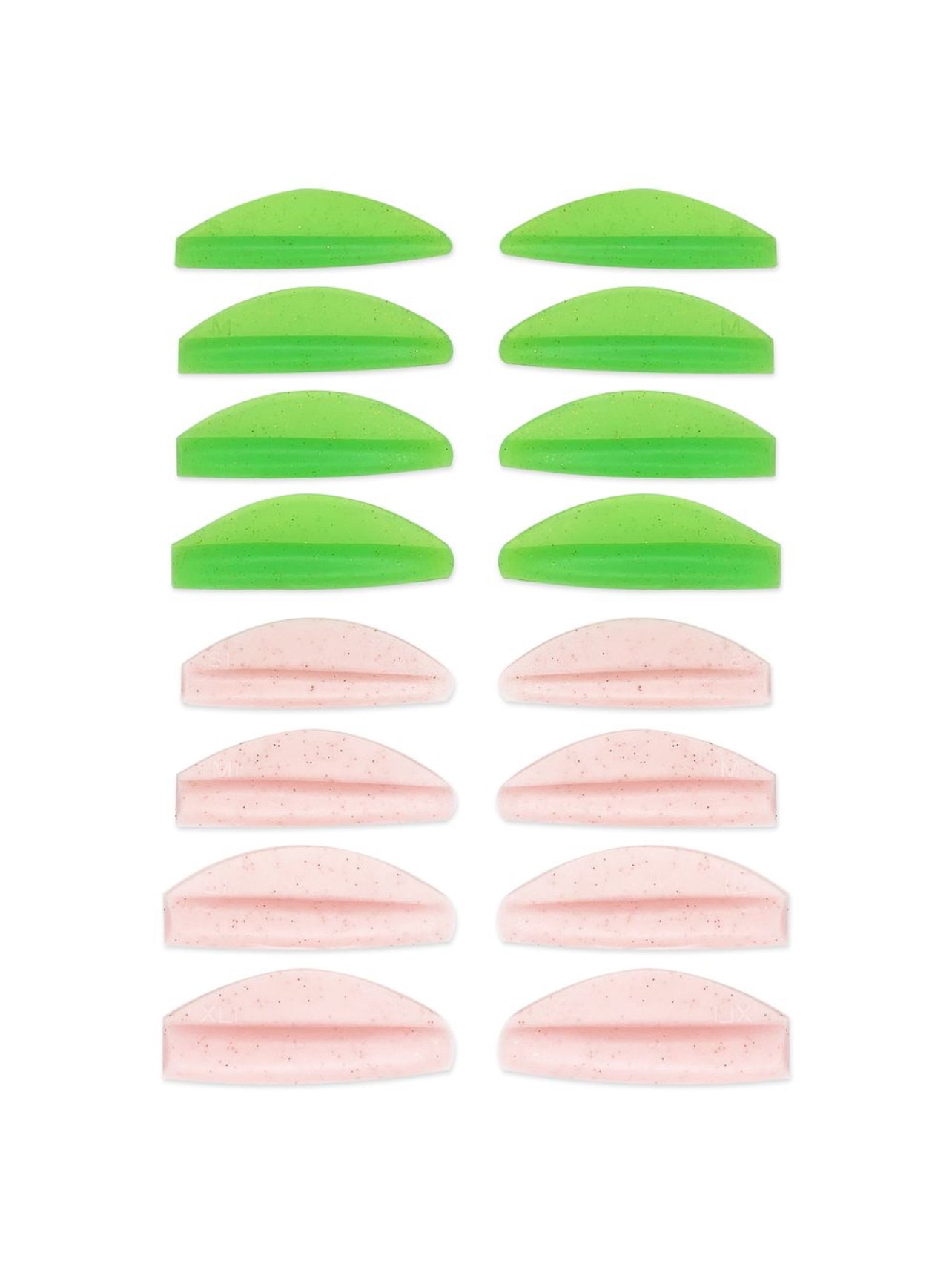 ZOLA Silikonrollen Round Curl Pink und Grün, 8 Paare