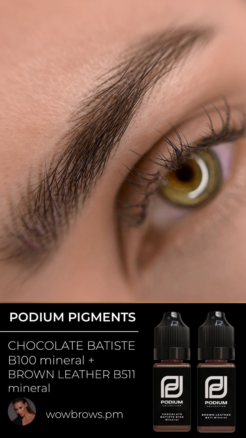 PODIUM BROWN LEATHER B511
