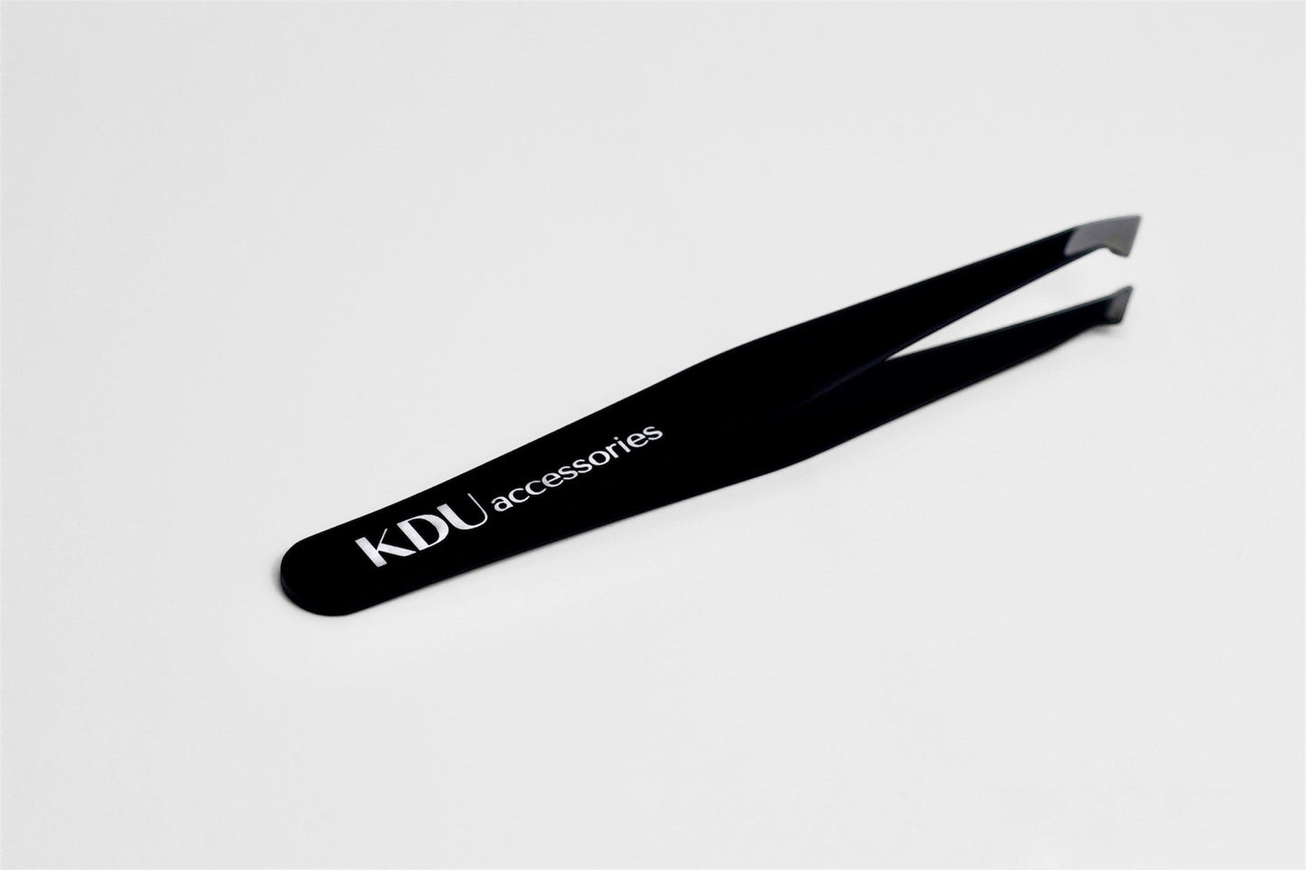 KDU Pinzette black (slanted point)