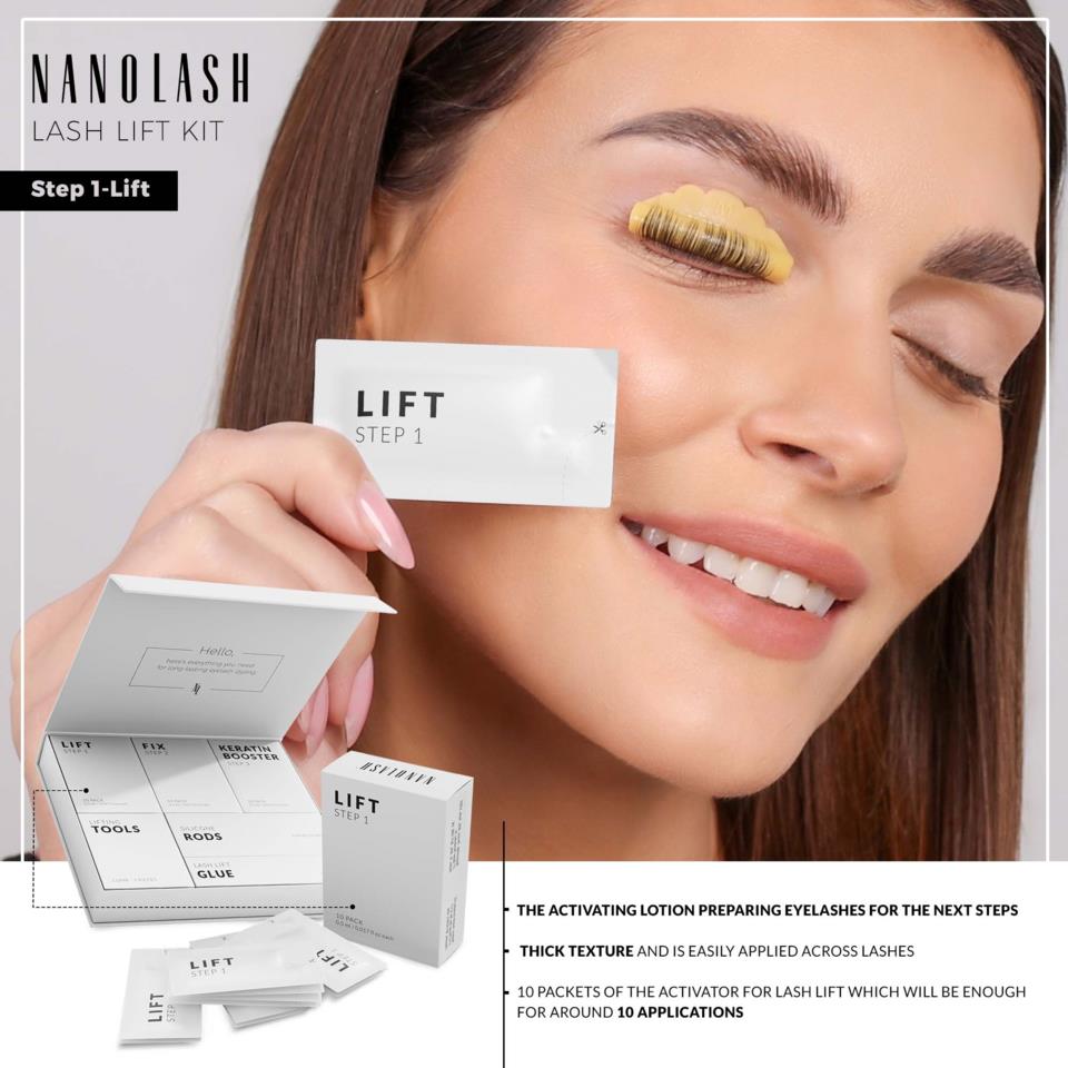SCHRITT 1 AKTIVATOR ZUM LIFTING UND ZUR LAMINATION DER WIMPERN