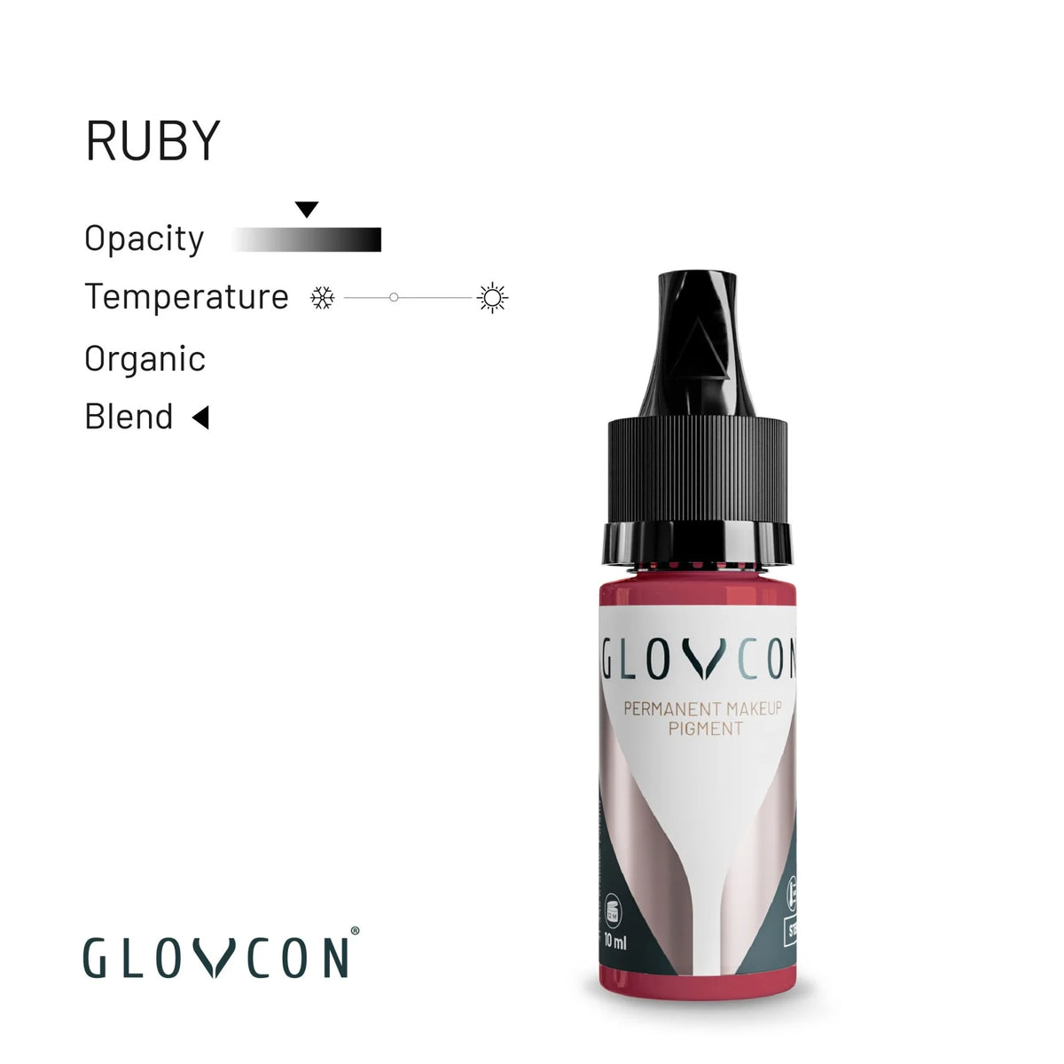 GLOVCON PMU Pigment - Ruby 10ml
