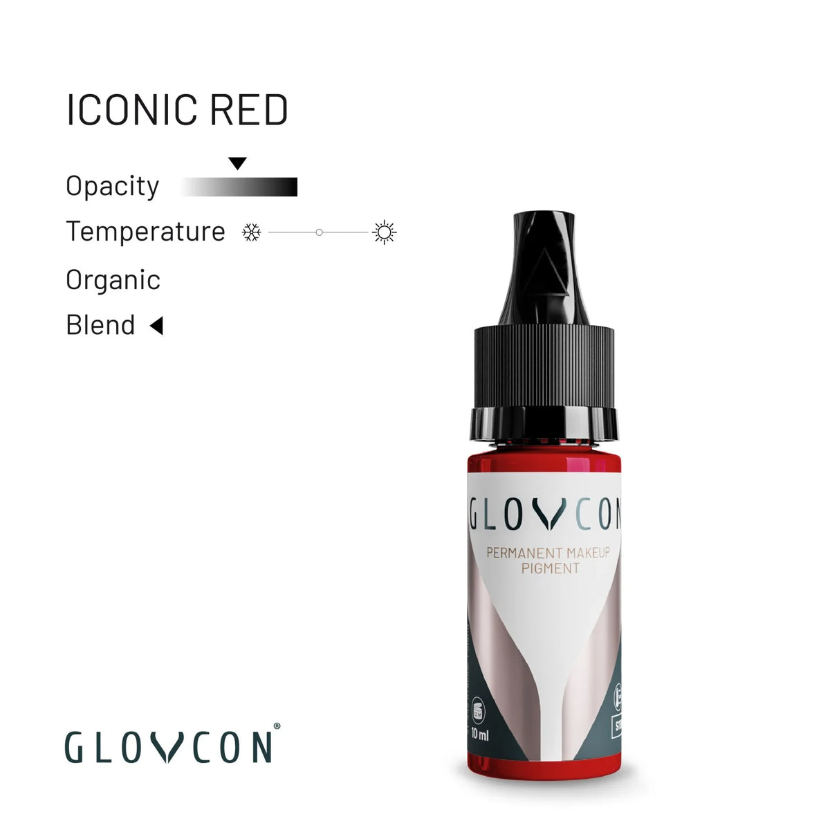 GLOVCON PMU Pigments - Iconic Red 10 ml