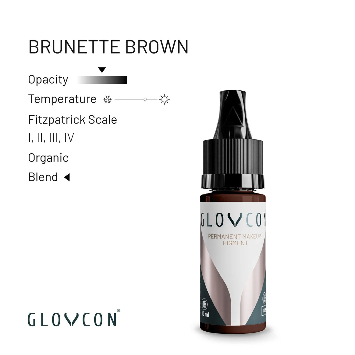 GLOVCON PMU Pigment - Brunette Brown 10ml