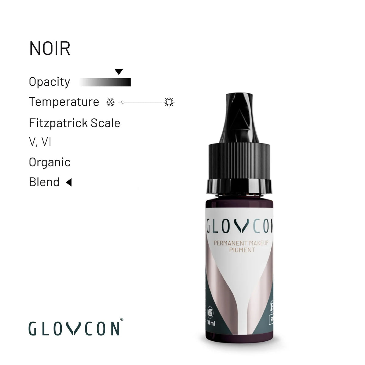 GLOVCON PMU Pigments - Noir 10ml