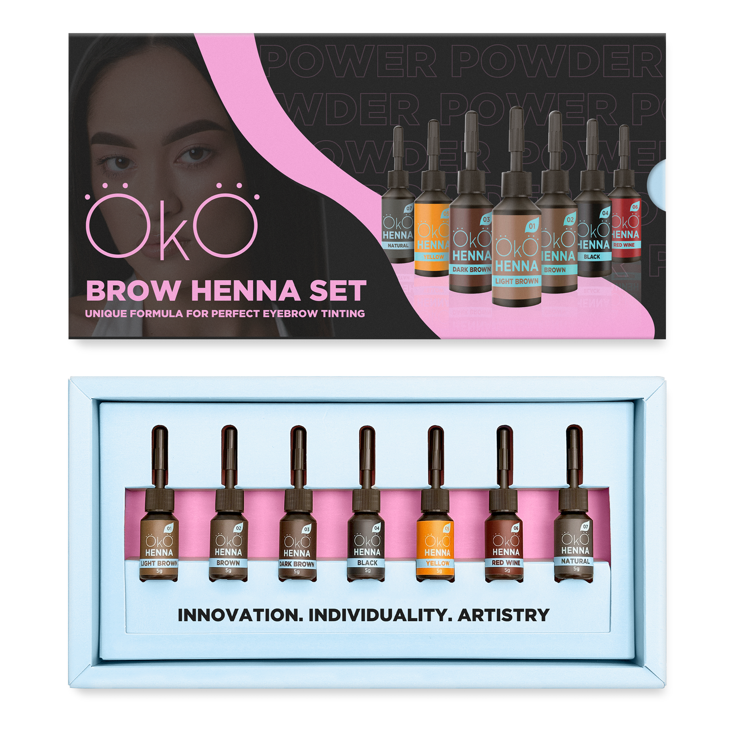 OKO Augenbrauen Henna Set 5g