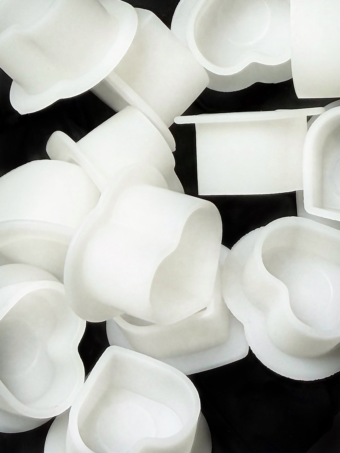 Farbkappen Silicon 200 Stk. Herz