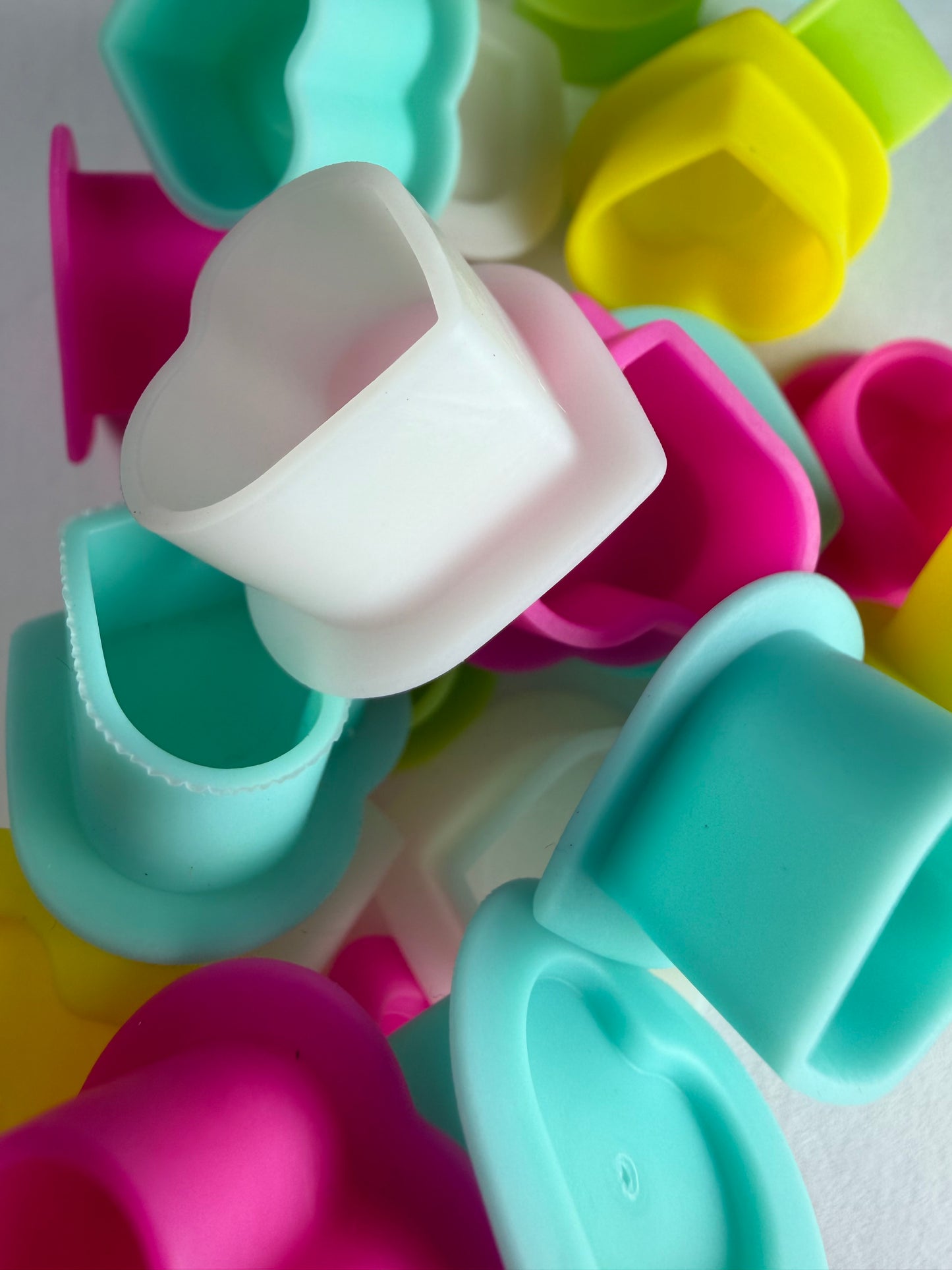 Farbkappen Silicon 200 Stk. Herz