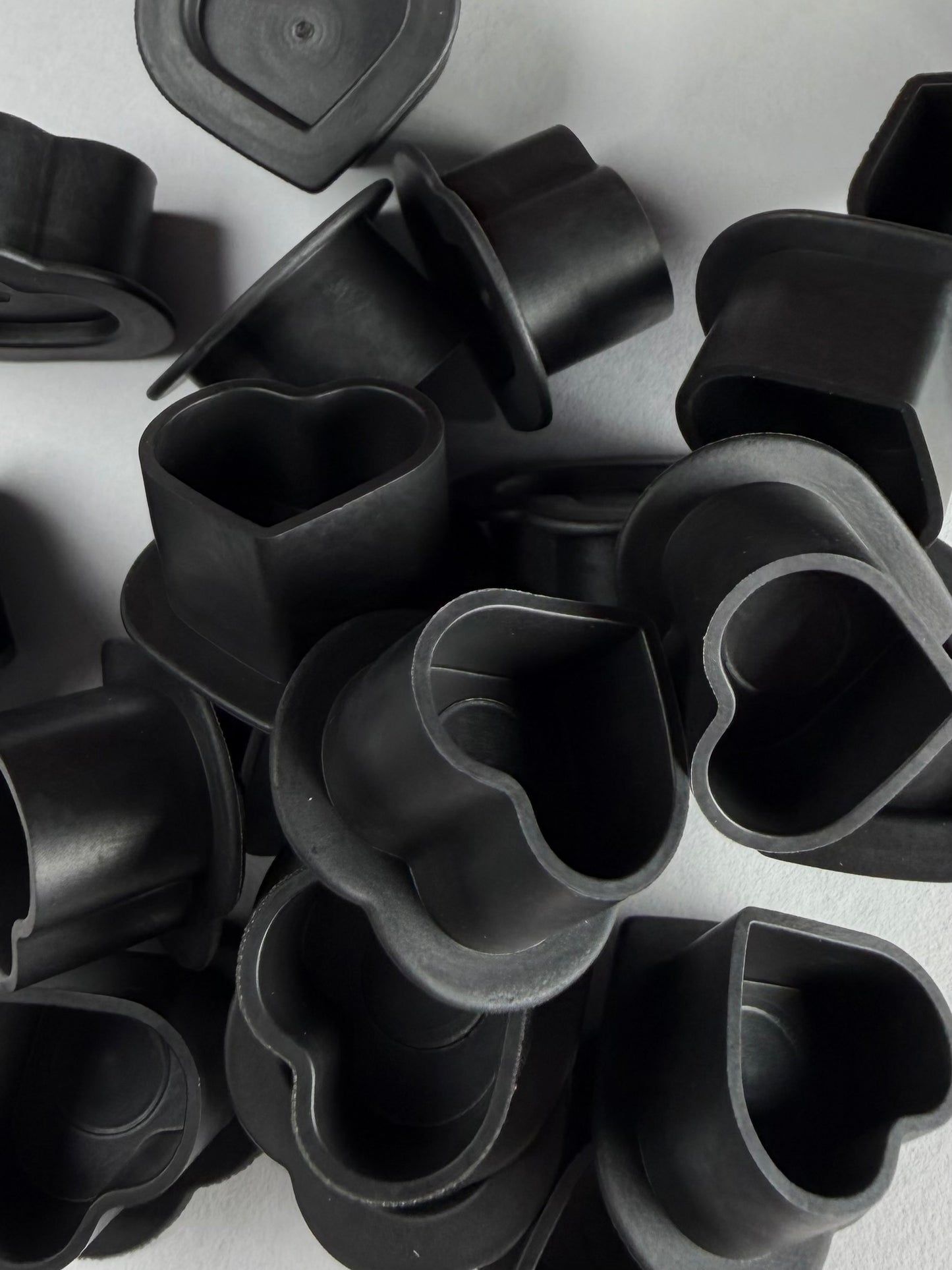 Farbkappen Silicon 200 Stk. Herz