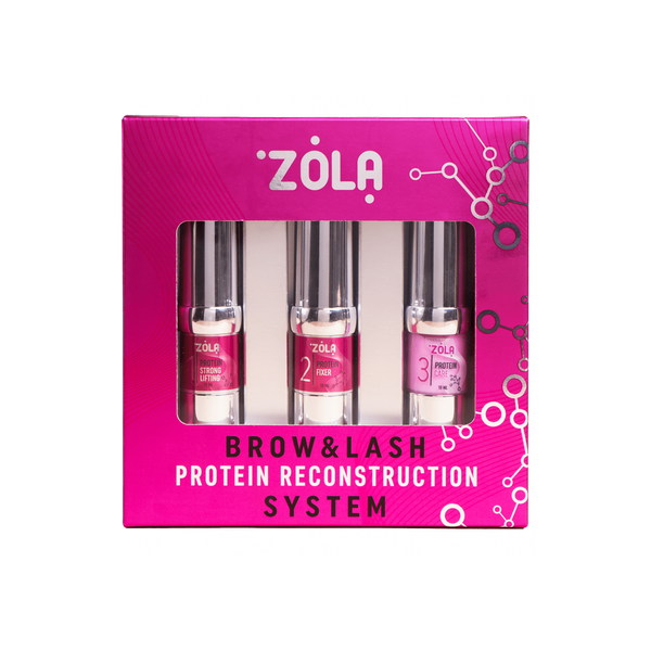 Kit ZOLA pour la stratification Système de reconstruction protéinée des sourcils et des cils