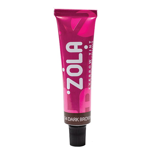 Teinture pour sourcils ZOLA au collagène 04 Brun foncé 15 ml