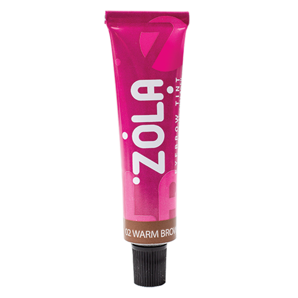Teinture pour sourcils ZOLA au collagène 02 Brun chaud 15 ml