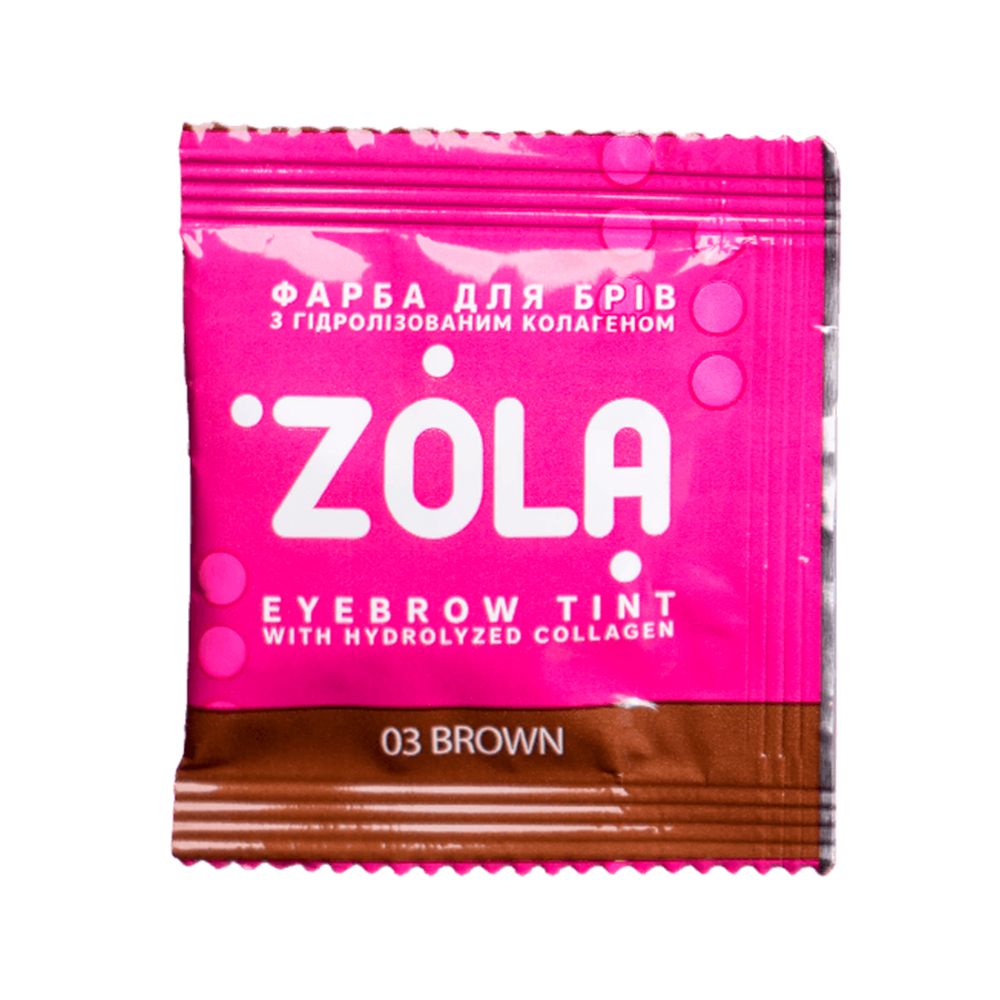 ZOLA Augenbrauenfarbe mit Kollagen 03 Braun 5ml