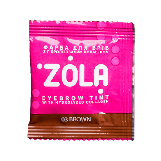 ZOLA Augenbrauenfarbe mit Kollagen 03 Braun 5ml