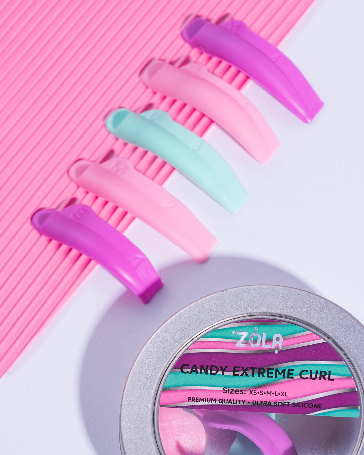 ZOLA Laminierrollen Candy Extreme Curl, 5 Paare