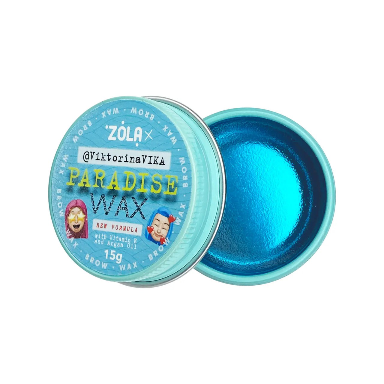 ZOLA Viktorina Vika Augenbrauenwachs 15/30g Paradise Wax mit Vitamin E und Arganöl