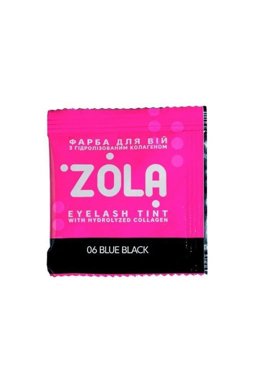 ZOLA Augenbrauenfarbe mit Kollagen 06 Blau Schwarz 5ml