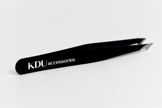 KDU Pinzette black (slanted point)