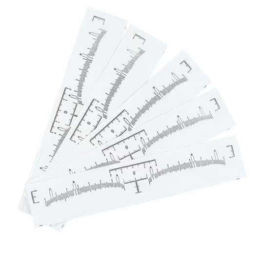 Selbstklebendes Lineal – geklebtes Lineal für permanentes Augenbrauen Make-up